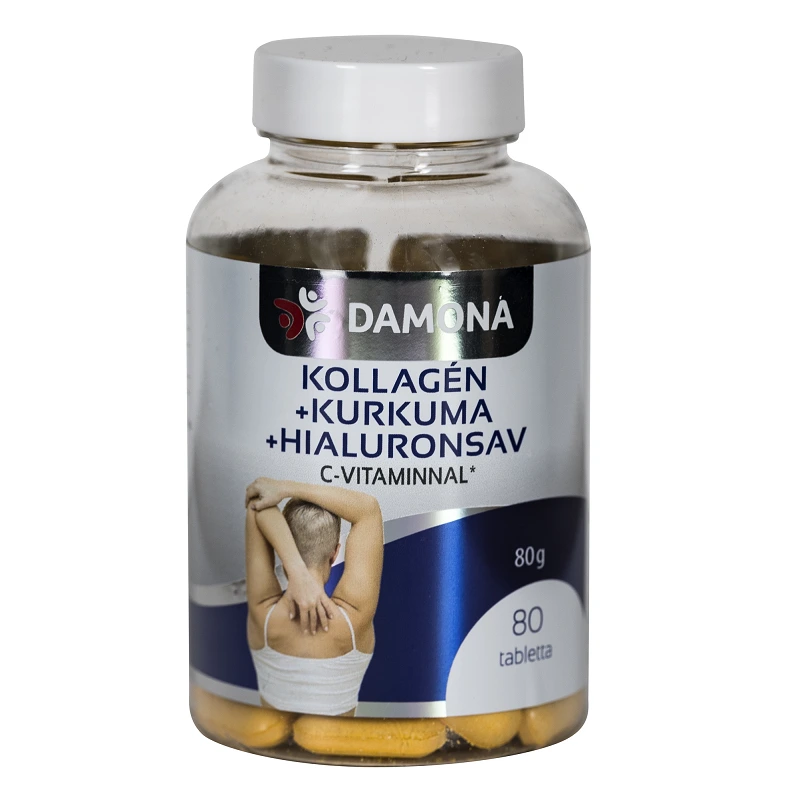Damona Kollagén Kurkuma Hialuron tabletta