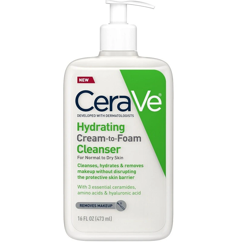 CeraVe Habzó krémtisztító normál és zsíros bőrre