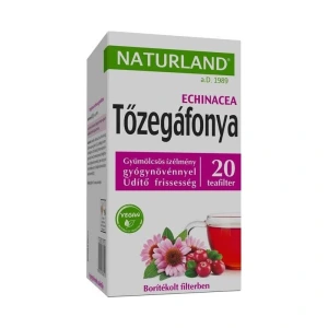 Naturland gyümölcstea Tőzegáfonyával és echinacea