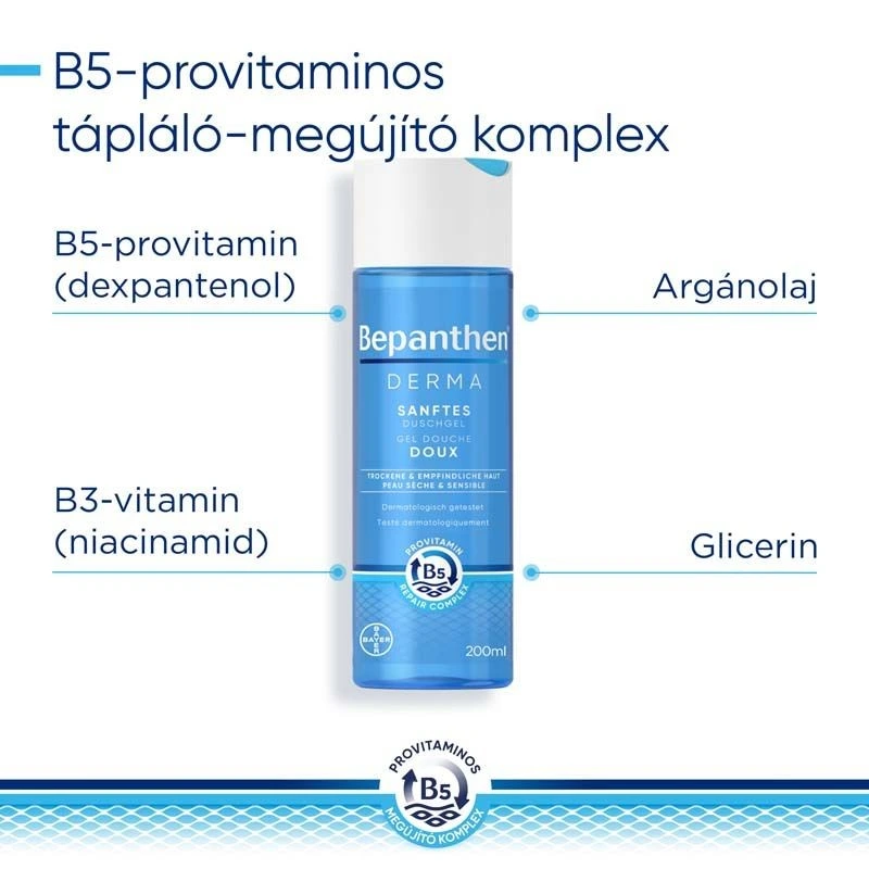 Bepanthen Derma Bőrkímélő tusfürdő gél