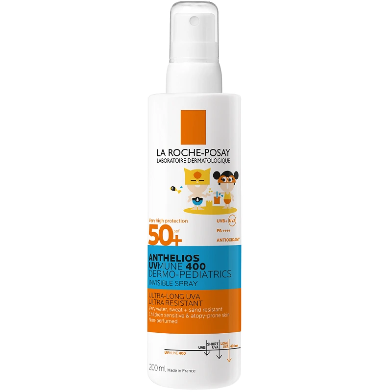 La Roche-Posay Anthelios UVMune 400 napvédő spray gyerekeknek SPF50+