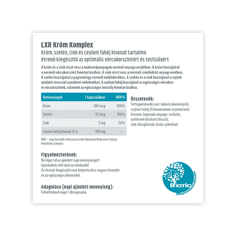 LXR Króm komplex kapszula