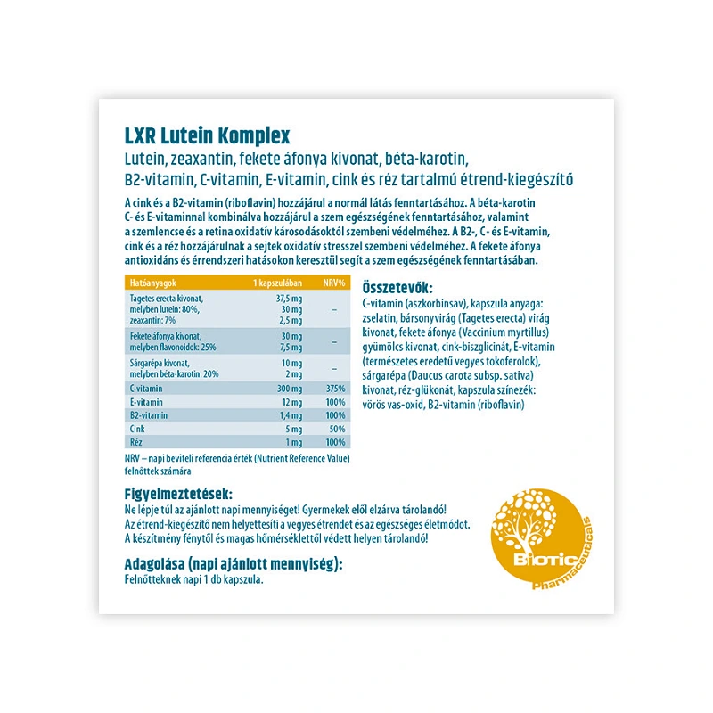 LXR Lutein Komplex kapszula