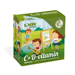 LXR Junior C+D vitamin Komplex rágótabletta
