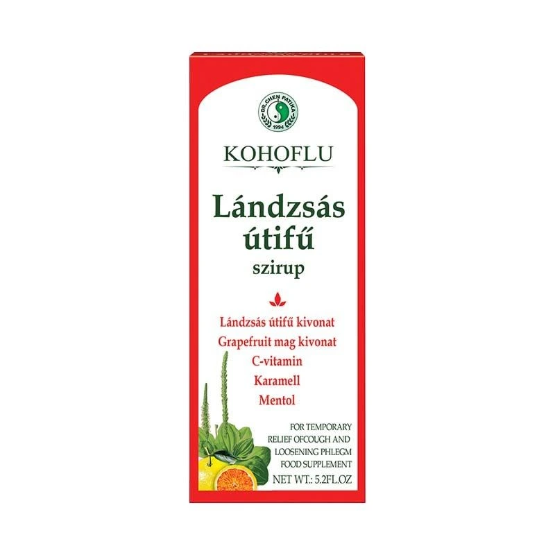 Dr. CHEN Kohoflu Lándzsás útifű szirup C-vitaminnal