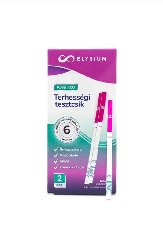Elysium korai kimutatású terhességi teszt csík, hCG 10mlU/ml