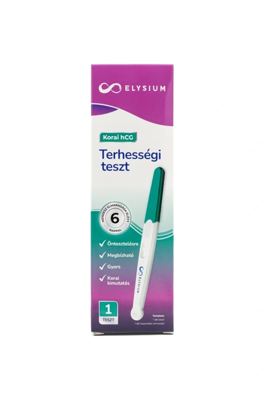 Elysium korai kimutatású vizeletsugaras terhességi teszt - hCG 10 mIU/ml