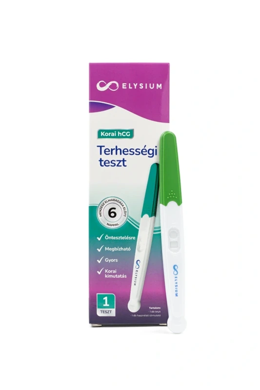 Elysium korai kimutatású vizeletsugaras terhességi teszt - hCG 10 mIU/ml