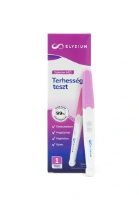 Elysium gyors kimutatású vizeletsugaras terhességi teszt - hCG 20 mIU/ml