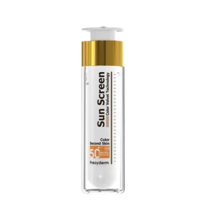 FrezyDerm SunScreen Velvet Face Color SPF50 – Színezett bársonyos napvédő krémzselé arcra – 50ml -