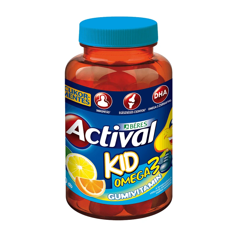 Béres Actival Kid Gumivitamin Omega-3 gumitabletta