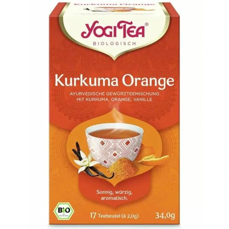 YogiTea Bio Kurkuma Narancs