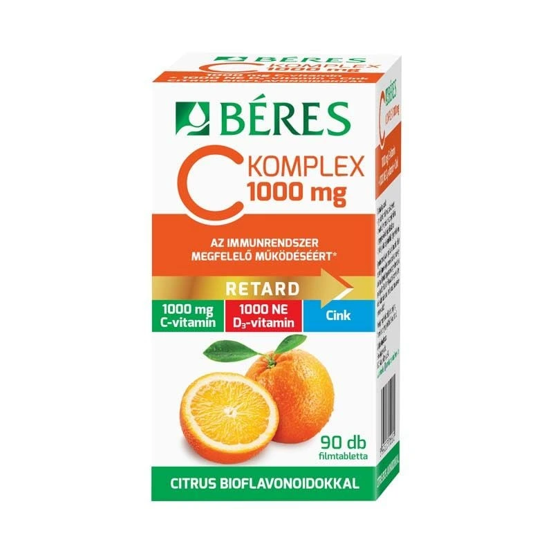 Béres C Komplex 1000 C D3 Zn bioflavonoid filmtabl