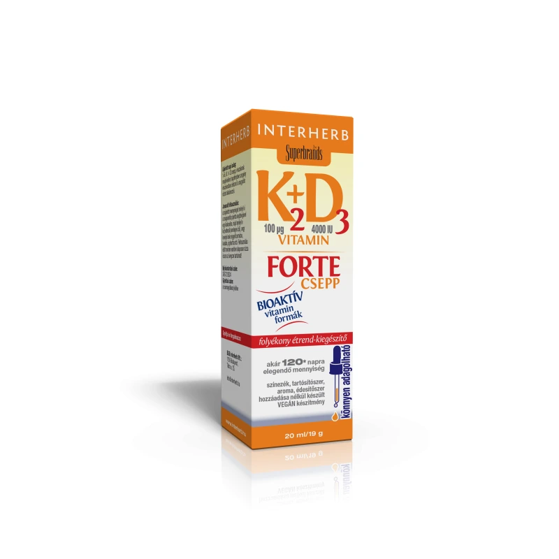 Interherb K2+D3 Vitamin Forte csepp