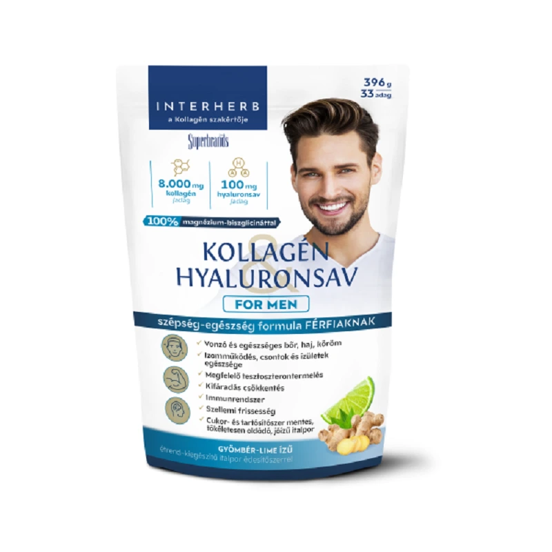 Interherb Kollagén&Hyaluronsav For Men gyömb/lime