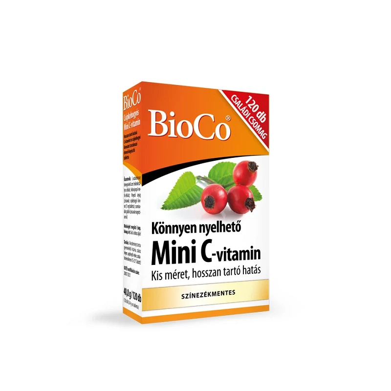 BioCo Mini C-vitamin retard tabletta csipkebogyós