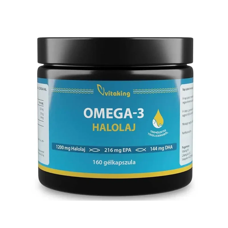 Vitaking Omega-3 halolaj 1200 mg gélkapszula