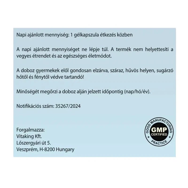 Vitaking Omega-3 halolaj 1200 mg gélkapszula