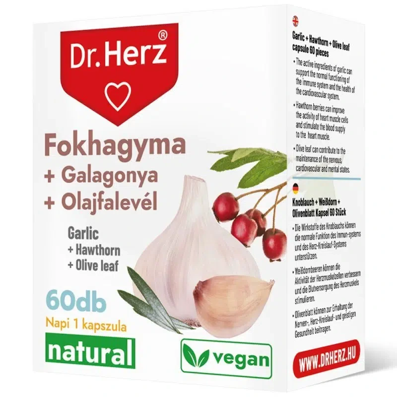 Dr. Herz Fokhagyma + Galagonya + Olajfalevél