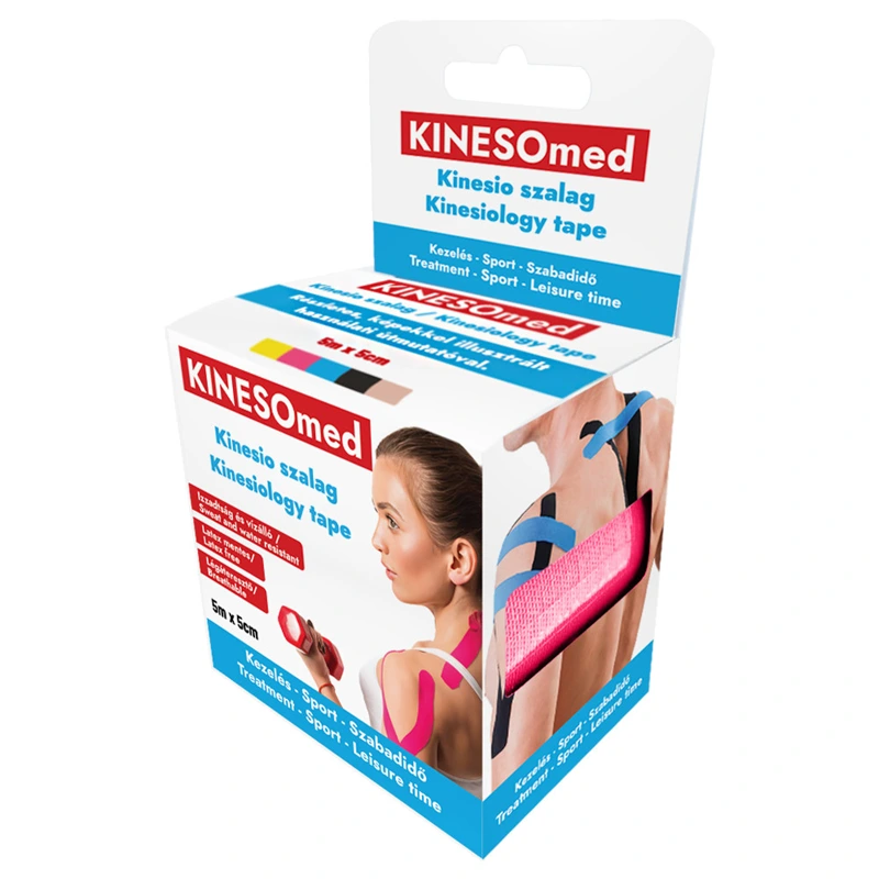 Kinesomed kinesio tape (szalag) 5cmx5m rózsaszín