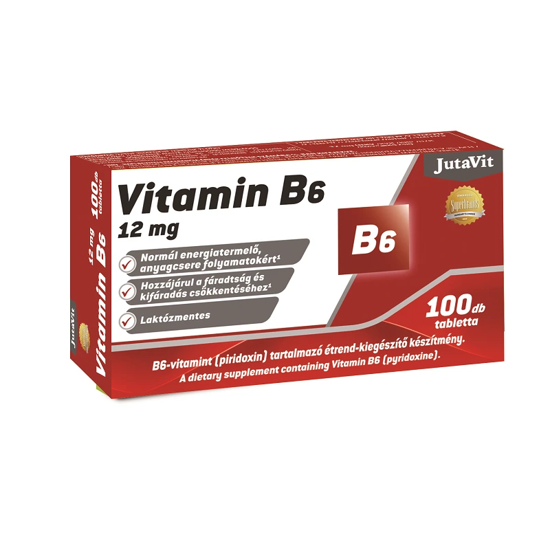 Jutavit B6-vitamin 12 mg Piridoxin tabletta