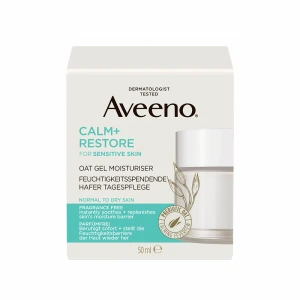 Aveeno Calm+ Restore arcgél hidratáló zabbal