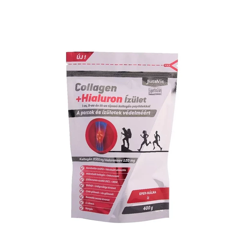 JutaVit Collagen+Hialuron Ízület por Eper-Málna