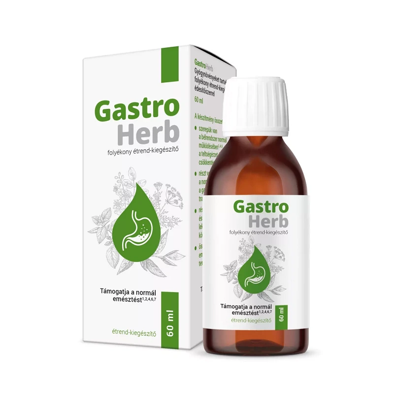 GastroHerb étrendkiegészítő folyadék