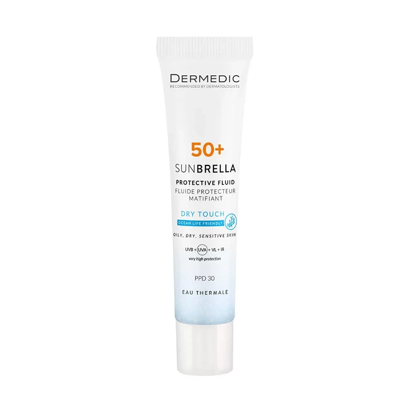 DERMEDIC Sunbrella fényvédő fluid SPF50+ matt