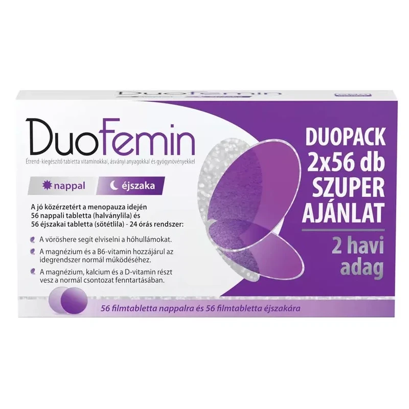 DuoFemin étrendkiegészítő tabletta - (56x+56x)