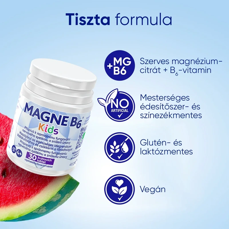 Magne B6 Kids étrendkiegészítő rágótabletta