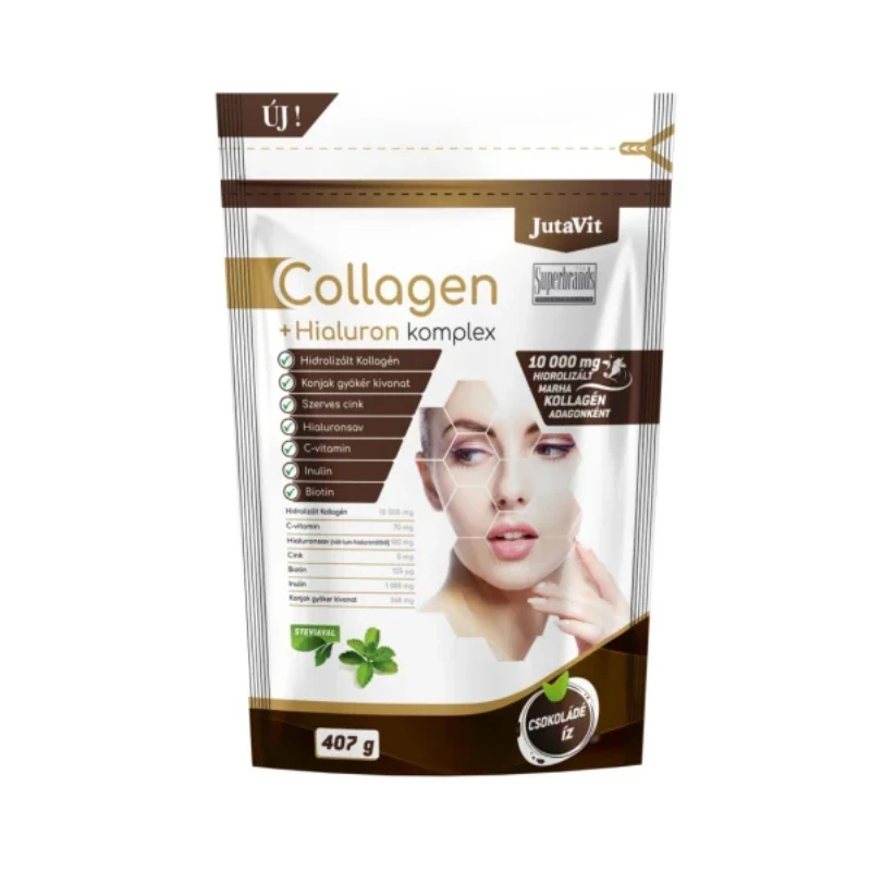 JutaVit Collagen+Hialuron Komplex csokoládé 22 adag