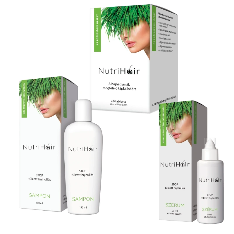 Nutrihair csomag - Az egészséges hajért - 60x+150ml+50ml