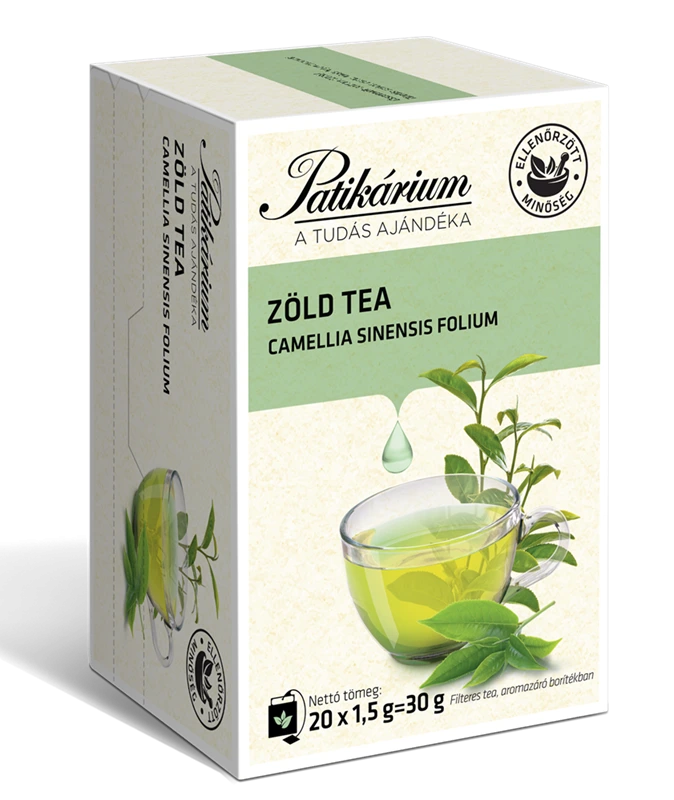 PATIKÁRIUM Zöld tea filteres