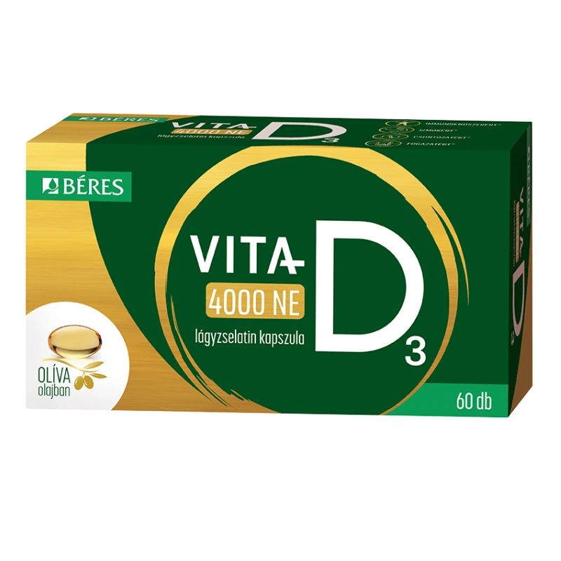 Béres Vita-D3 4000NE lágyzselatin kapszula