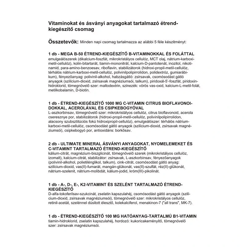 Vitaking 365 Multivitamin Alap csomag