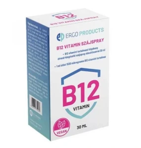 Ergo Products B12 vitamin szájspray édesítőszerrel