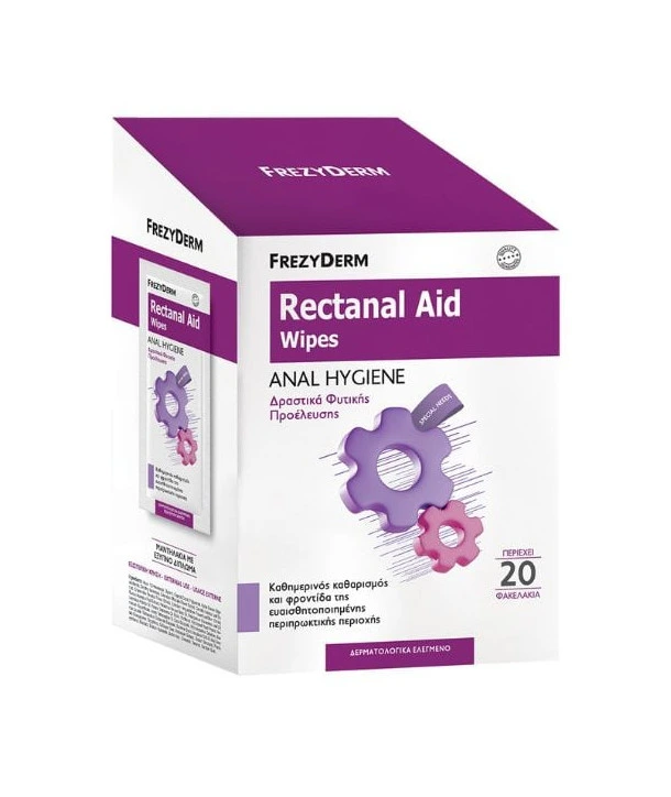 FrezyDerm Rectanal Aid Wipes - Végbélkörnyék ápoló nedves törlőkendő