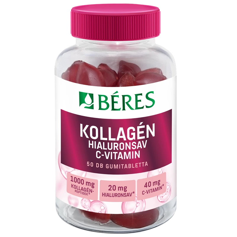 Béres Kollagén Hialuronsav C-vitamin gumivitamin
