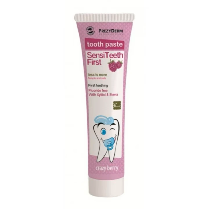 FrezyDerm SensiTeeth First - Baba fogkrém erdei gyümölcsös