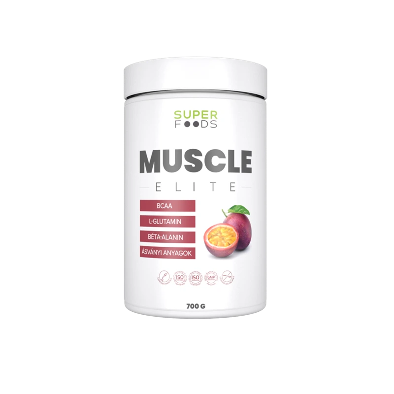 Superfoods MUSCLE Elite Maracuja ízű izotóniás italpor