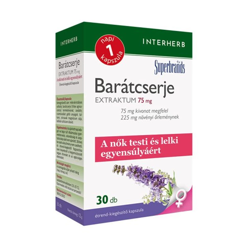 Interherb NAPI1 Barátcserje Extraktum 75 mg