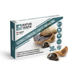 Natur Tanya® Szerves Fermentált Fekete Fokhagyma kapszula