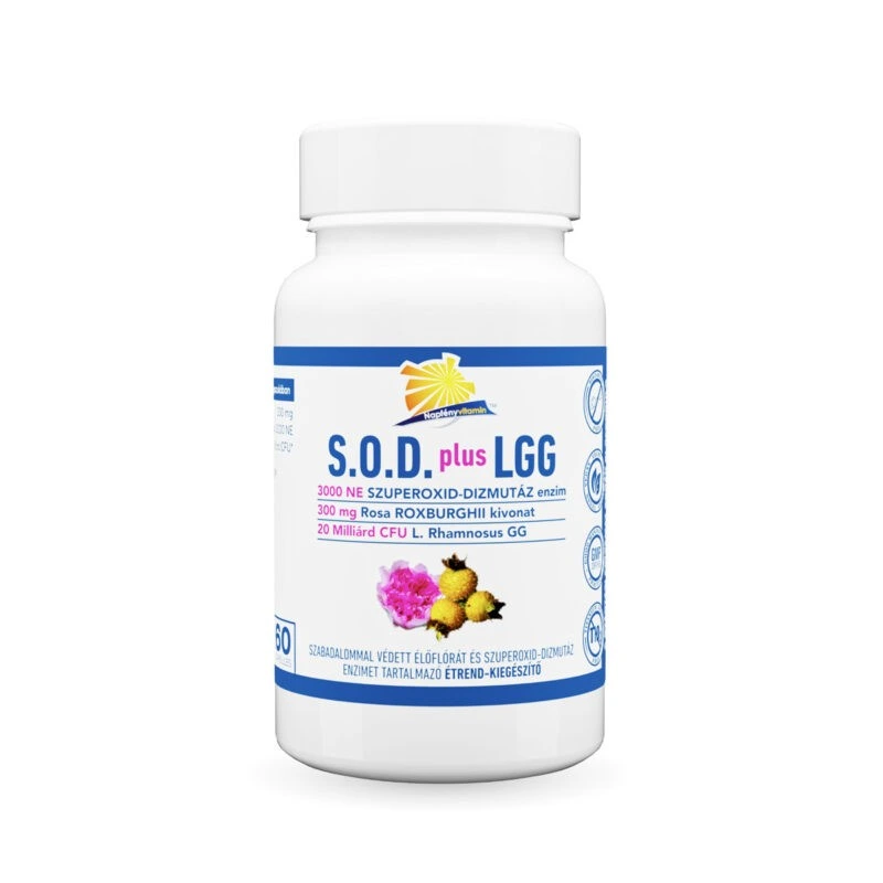 Napfényvitamin Szuperoxid-dizmutáz enzim L. rhamnosus GG élőflórával