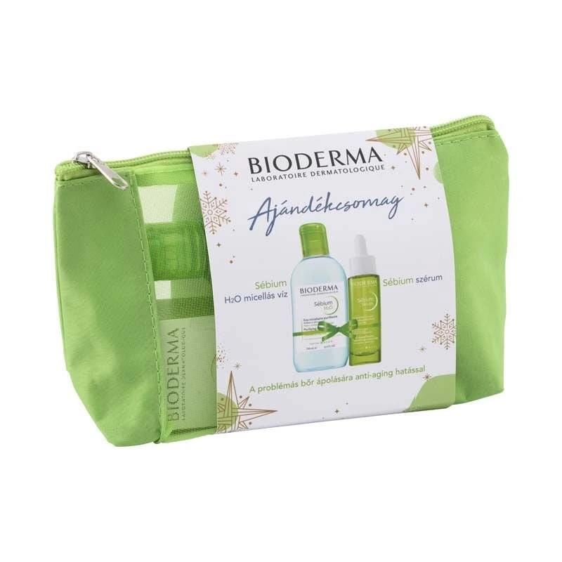 BIODERMA Sébium szett neszesszerrel problémás bőrre anti-aging hatással - 30+250 ml