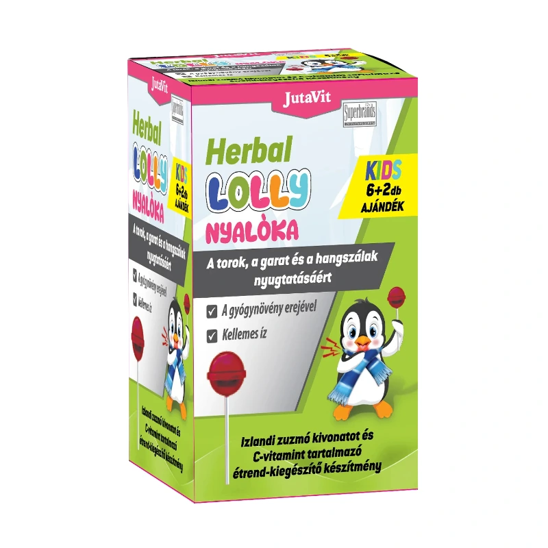 Jutavit Herbal Lolly Nyalóka Kids (6+2) - 8 nyalóka