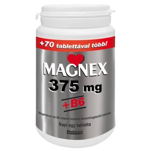 MAGNEX 375MG+B6-Vitamin tabletta - 180+70db