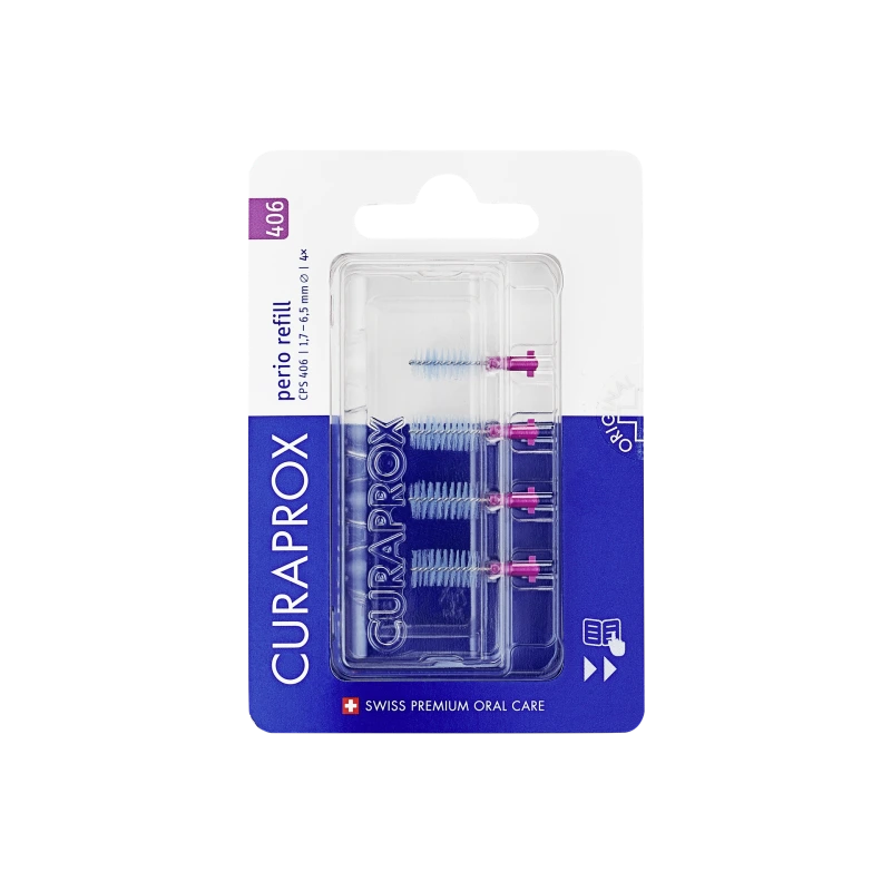 Curaprox CPS 406 Perio világoslila fogköztisztító kefe