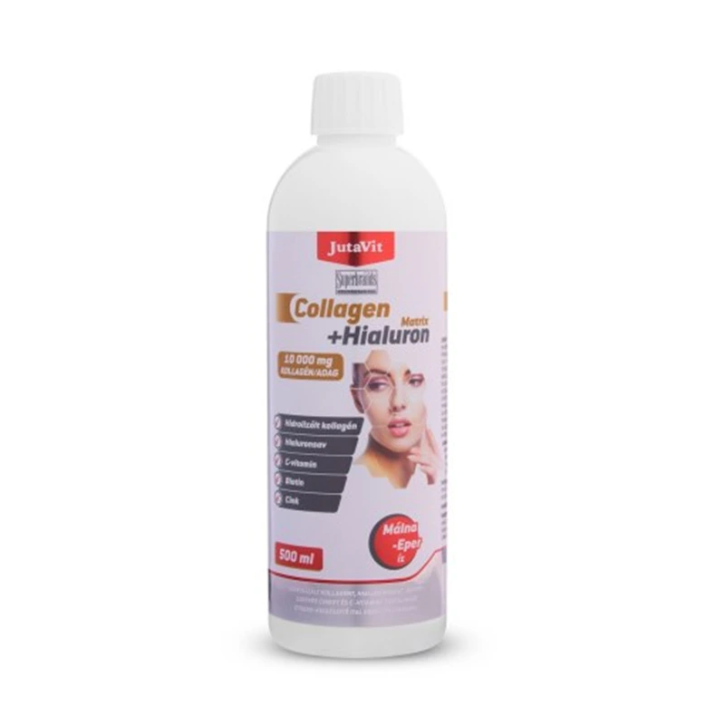 Jutavit Collagen + Hialuron Matrix – Eper-málna íz