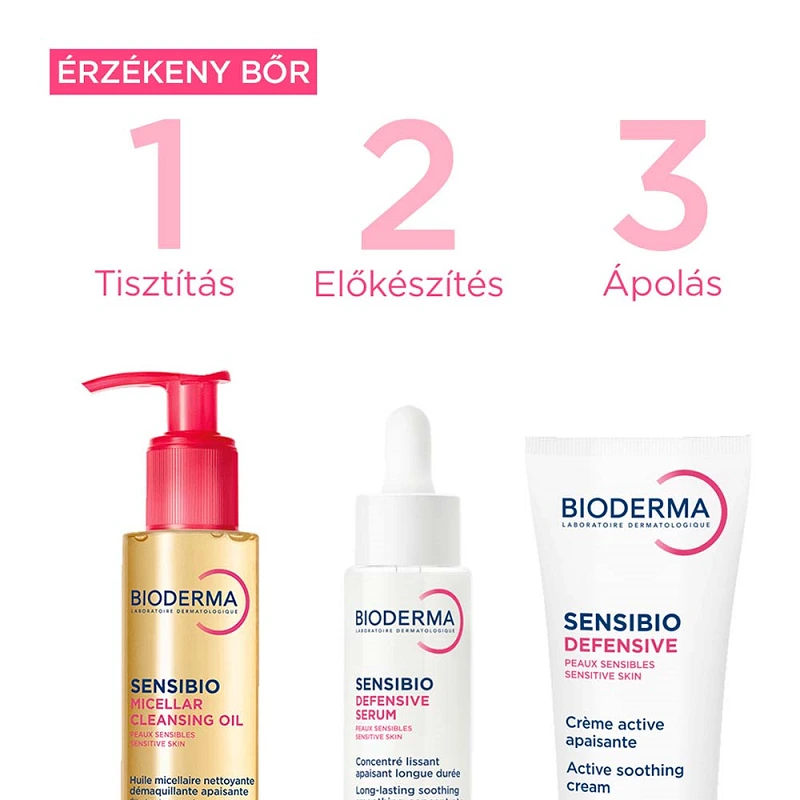 BIODERMA Sensibio Micellás arctisztító olaj